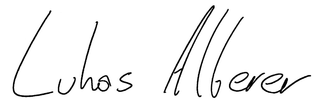 Lukas Alberer Unterschrift Lukas Alberer Unterschrift